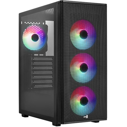 Carcasa AEROCOOL Designer V2, USB 3.0, Fara sursa, Iluminare ARGB, negru Carcasa AEROCOOL Designer V2, USB 3.0, Fara sursa, Iluminare ARGB, negru