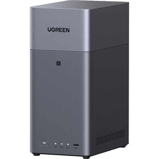 Network Attached Storage UGREEN DH2300, 2.2GHz, 4GB, 2-Bays, gri Network Attached Storage UGREEN DH2300, 2.2GHz, 4GB, 2-Bays, gri