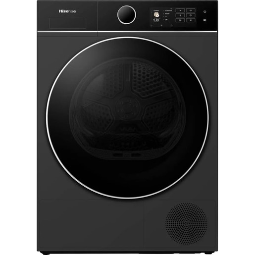 Uscator de rufe HISENSE DH5I104BBAB, Pompa de caldura, 10 kg, 18 programe, Clasa A, Wi-Fi, negru Uscator de rufe HISENSE DH5I104BBAB, Pompa de caldura, 10 kg, 18 programe, Clasa A, Wi-Fi, negru