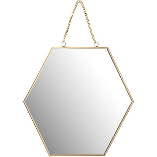Oglinda decorativa KI, D 20 cm, auriu Oglinda decorativa KI, D 20 cm, auriu