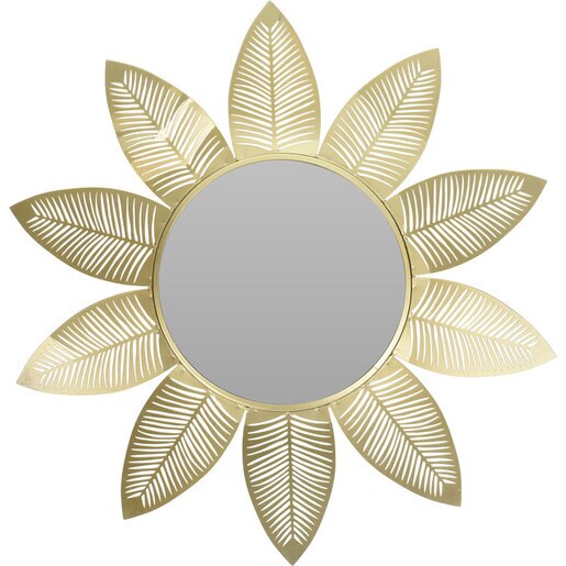 Oglinda decorativa KI Sunflower, D 55 cm, auriu Oglinda decorativa KI Sunflower, D 55 cm, auriu