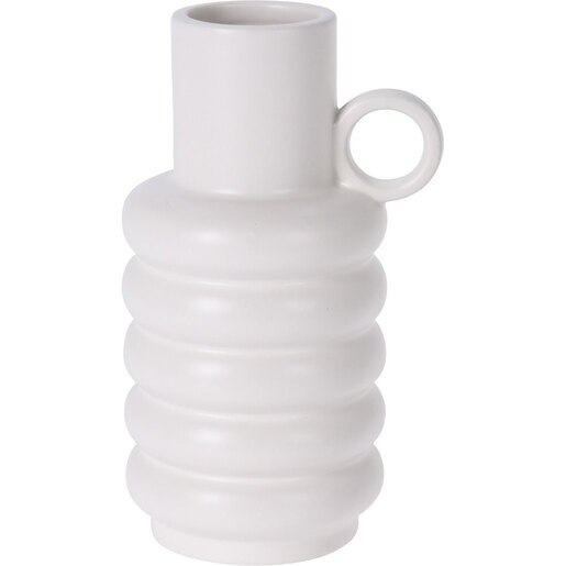 Vaza decorativa KI Dolomite, compozit ceramic, 11 x 9 x 18 cm, alb Vaza decorativa KI Dolomite, compozit ceramic, 11 x 9 x 18 cm, alb