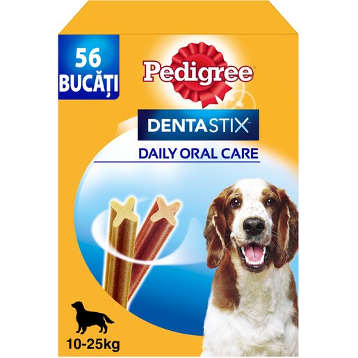 Recompensa pentru caini PEDIGREE DentaStix, Cereale, 8 x 180g Recompensa pentru caini PEDIGREE DentaStix, Cereale, 8 x 180g