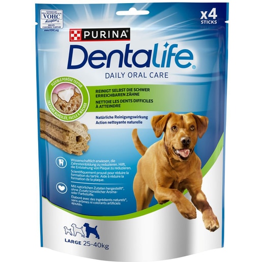 Recompensa pentru caini DENTALIFE, Talie mare, Cereale si pui, 6 x 142g Recompensa pentru caini DENTALIFE, Talie mare, Cereale si pui, 6 x 142g