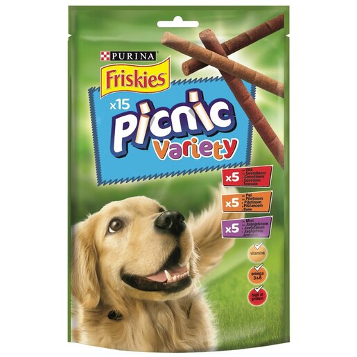 Recompense pentru caini FRISKIES Picnic Variety, Vita, 8 x 126g Recompense pentru caini FRISKIES Picnic Variety, Vita, 8 x 126g