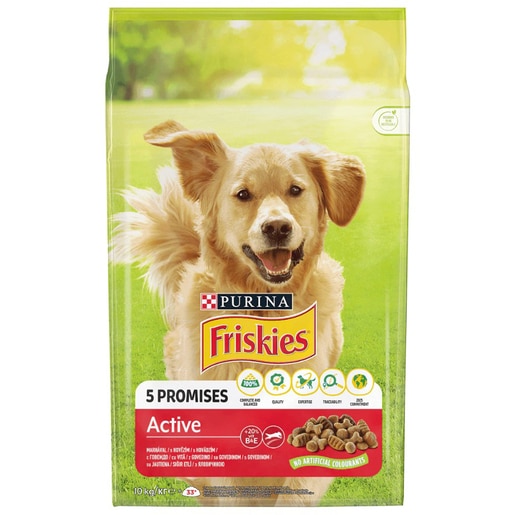 Hrana uscata pentru caini FRISKIES Active, Vita, 10 kg Hrana uscata pentru caini FRISKIES Active, Vita, 10 kg