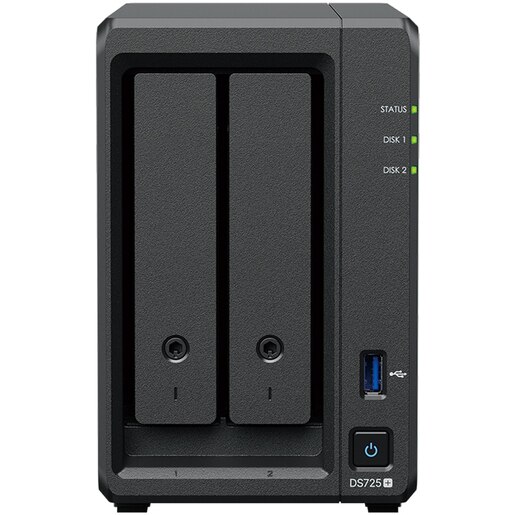 Network Attached Storage SYNOLOGY DS725+, AMD Ryzen R1600, 3.1GHz, 4GB, 2-Bays, negru Network Attached Storage SYNOLOGY DS725+, AMD Ryzen R1600, 3.1GHz, 4GB, 2-Bays, negru