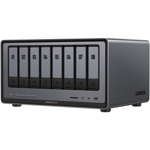 Network Attached Storage UGREEN DXP8800 Plus, 4.4GHz, 8GB, 8-Bays, negru Network Attached Storage UGREEN DXP8800 Plus, 4.4GHz, 8GB, 8-Bays, negru