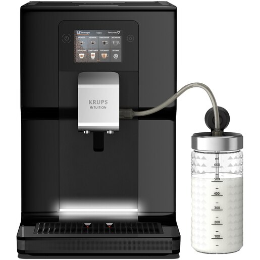 Espressor automat KRUPS Intuition EA873810, 3l, 1450W, 15 bar, negru-argintiu Espressor automat KRUPS Intuition EA873810, 3l, 1450W, 15 bar, negru-argintiu