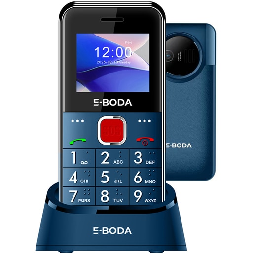 Telefon E-BODA Senior S300D, 2G, Dual SIM, albastru Telefon E-BODA Senior S300D, 2G, Dual SIM, albastru