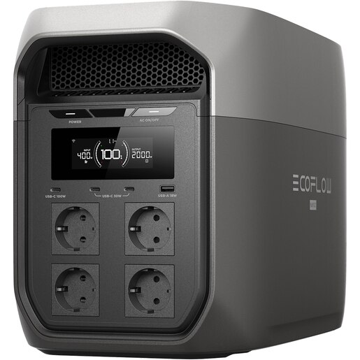 Statie de incarcare ECOFLOW Delta 3 Max, 2048Wh, 2400W, negru Statie de incarcare ECOFLOW Delta 3 Max, 2048Wh, 2400W, negru