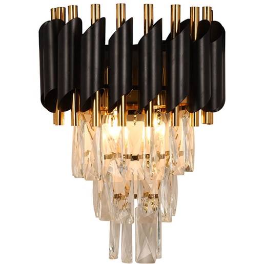 Aplica ERSTE Cristal, E14, 40W, IP20, auriu Aplica ERSTE Cristal, E14, 40W, IP20, auriu