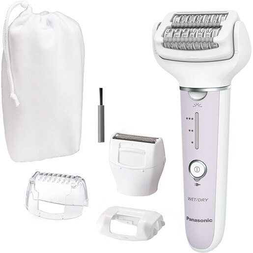 Epilator PANASONIC ES-EY30A-V503, 60 pensete, 3 viteze, 3 accesorii, Wet&Dry, acumulator, mov Epilator PANASONIC ES-EY30A-V503, 60 pensete, 3 viteze, 3 accesorii, Wet&Dry, acumulator, mov