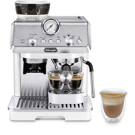 Espressor manual DELONGHI La Specialista Arte EC9155.W, 1.5l, 1300W, 15 bar, functia Active Temperature Control, alb-argintiu Espressor manual DELONGHI La Specialista Arte EC9155.W, 1.5l, 1300W, 15 bar, functia Active Temperature Control, alb-argintiu