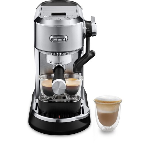 Espressor manual DELONGHI Dedica Maestro Plus EC950.M, 1.6l, 1450W, 15 bar, sistem Cappuccino, argintiu-negru Espressor manual DELONGHI Dedica Maestro Plus EC950.M, 1.6l, 1450W, 15 bar, sistem Cappuccino, argintiu-negru