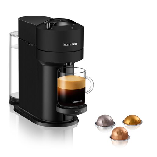 Espressor capsule NESPRESSO Vertuo Next XN910N10, 1.1l, 1500W, 15 bar, negru mat Espressor capsule NESPRESSO Vertuo Next XN910N10, 1.1l, 1500W, 15 bar, negru mat