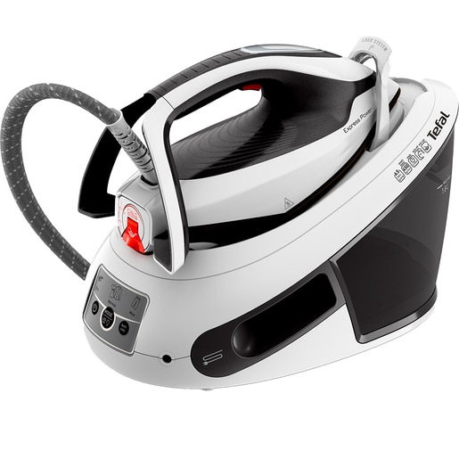 Statie de calcat TEFAL Express Power SV8130E0, 2800W, 450g/min, 1800ml, talpa Durilium, negru-alb Statie de calcat TEFAL Express Power SV8130E0, 2800W, 450g/min, 1800ml, talpa Durilium, negru-alb