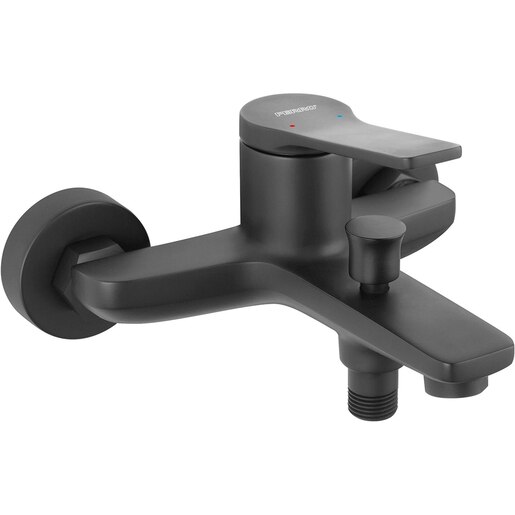 Baterie cada-dus FERRO Stratos BSC1BL, alama sanitara, negru Baterie cada-dus FERRO Stratos BSC1BL, alama sanitara, negru