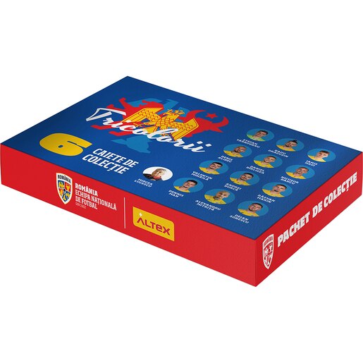 Pachet 6 Caiete B5 ECHIPA NATIONALA DE FOTBAL A ROMANIEI Tricolorii, 3 dictando + 3 matematica, 2+48 file, legatura capsata, multicolor Pachet 6 Caiete B5 ECHIPA NATIONALA DE FOTBAL A ROMANIEI Tricolorii, 3 dictando + 3 matematica, 2+48 file, legatura capsata, multicolor