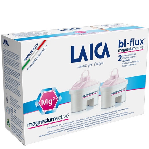 Set filtre LAICA Bi-flux Magnesium Active G2MES01, 2 buc, alb-roz Set filtre LAICA Bi-flux Magnesium Active G2MES01, 2 buc, alb-roz