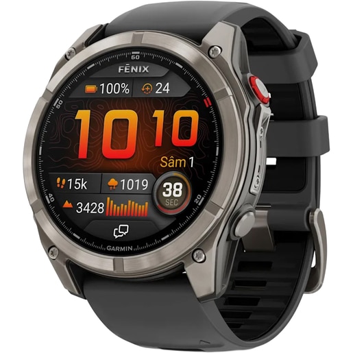 Smartwatch GARMIN Fenix 8 Pro, 51mm, AMOLED, Titan, LTE, Wi-Fi, GPS, Android/iOS, Graphite/Black Smartwatch GARMIN Fenix 8 Pro, 51mm, AMOLED, Titan, LTE, Wi-Fi, GPS, Android/iOS, Graphite/Black