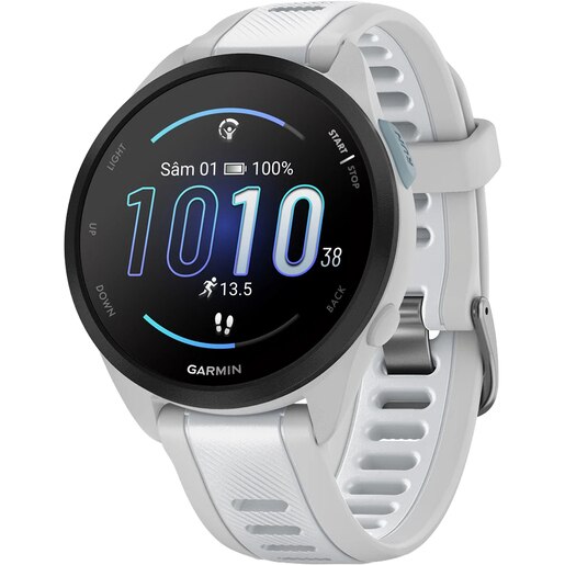 Smartwatch GARMIN Forerunner 165 Music, 43mm, Wi-Fi, GPS, Android/iOS, silicon, Mist Grey/Whitestone Smartwatch GARMIN Forerunner 165 Music, 43mm, Wi-Fi, GPS, Android/iOS, silicon, Mist Grey/Whitestone