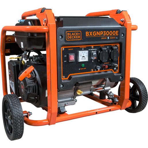 Generator electric BLACK DECKER BXGNP3000E, 3000W, 4 timpi, benzina, autonomie 11h Generator electric BLACK DECKER BXGNP3000E, 3000W, 4 timpi, benzina, autonomie 11h