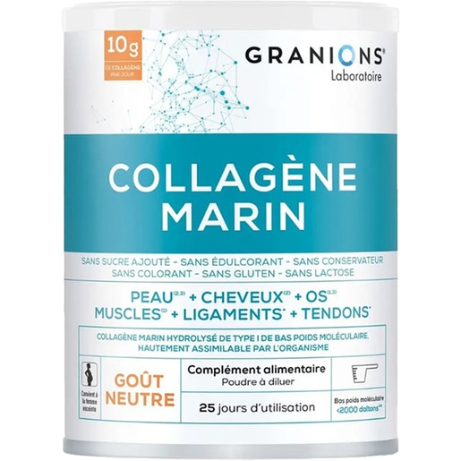 Supliment Colagen Marin + Vitamina C, 258 g pudra, GRANIONS Supliment Colagen Marin + Vitamina C, 258 g pudra, GRANIONS