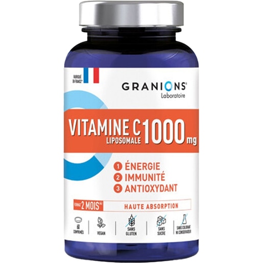 Supliment Vitamina C Lipozomala 1000mg, 60 comprimate, GRANIONS Supliment Vitamina C Lipozomala 1000mg, 60 comprimate, GRANIONS
