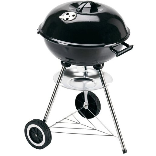 Gratar carbune LANDMANN Kettle Grill Chef, 43 cm, 1 suprafata, 2 role, negru Gratar carbune LANDMANN Kettle Grill Chef, 43 cm, 1 suprafata, 2 role, negru
