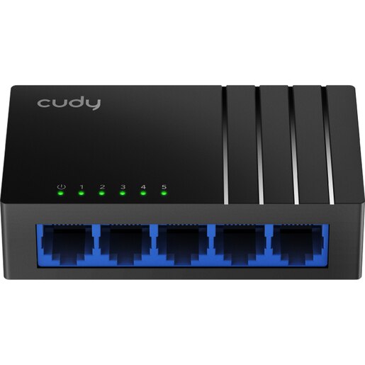 Switch CUDY GS105D, 5 porturi, Gigabit, negru Switch CUDY GS105D, 5 porturi, Gigabit, negru