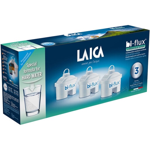 Set filtre anti-calcar LAICA Bi-Flux Limescale H3MEC01, 3 buc, alb Set filtre anti-calcar LAICA Bi-Flux Limescale H3MEC01, 3 buc, alb