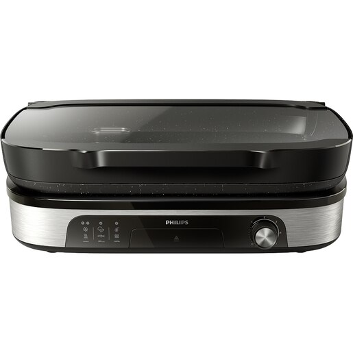 Gratar electric PHILIPS HD6212/90, 2400W, argintiu-negru Gratar electric PHILIPS HD6212/90, 2400W, argintiu-negru