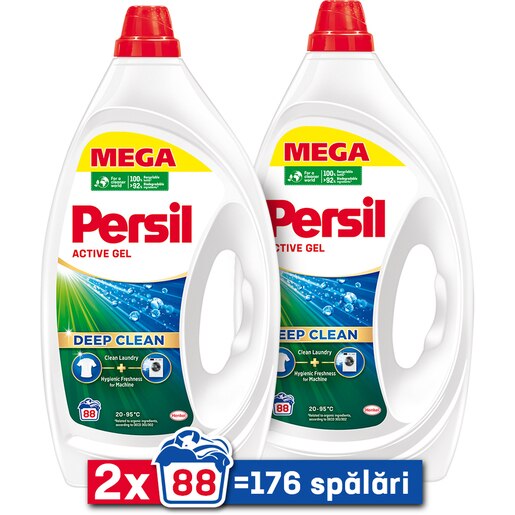 Detergent lichid PERSIL Deep Clean Universal, 2 x 3.96l, 176 spalari Detergent lichid PERSIL Deep Clean Universal, 2 x 3.96l, 176 spalari