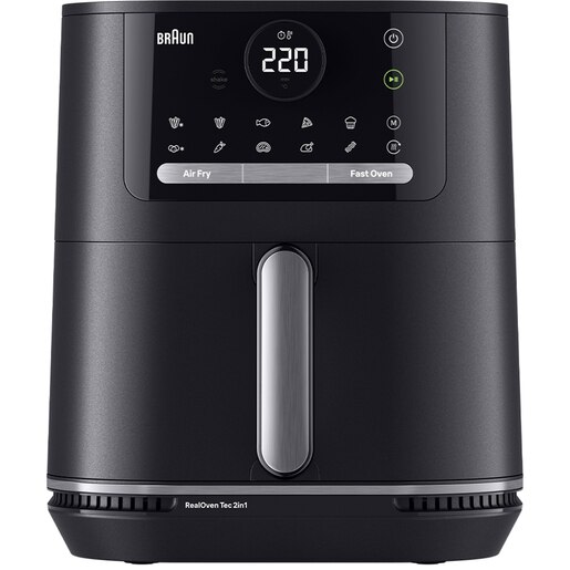 Friteuza cu aer cald BRAUN MultiFry 5 HF5050, 6l, 1.6 kg, 2000W, negru-argintiu Friteuza cu aer cald BRAUN MultiFry 5 HF5050, 6l, 1.6 kg, 2000W, negru-argintiu