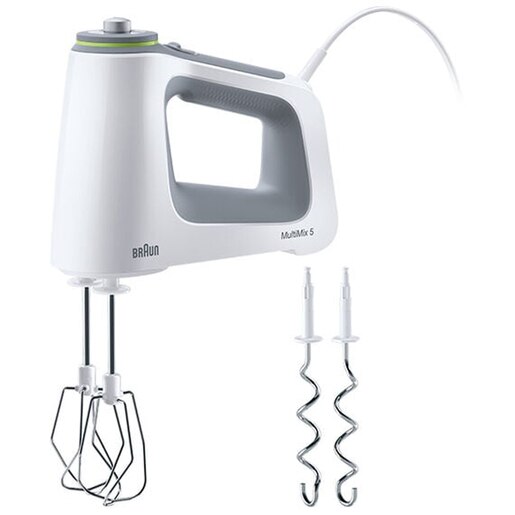 Mixer de mana BRAUN HM5100WH, 750W, 9 trepte viteza, alb-gri Mixer de mana BRAUN HM5100WH, 750W, 9 trepte viteza, alb-gri