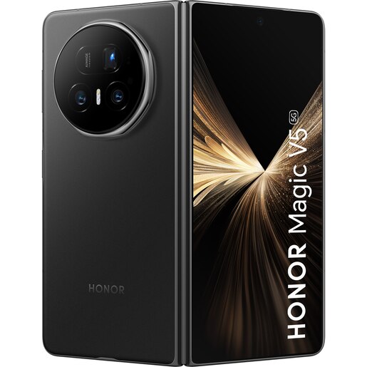 Telefon HONOR Magic V5 5G, 512GB, 16GB RAM, Dual SIM, Black Telefon HONOR Magic V5 5G, 512GB, 16GB RAM, Dual SIM, Black