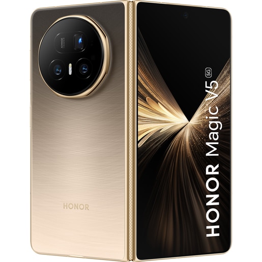 Telefon HONOR Magic V5 5G, 512GB, 16GB RAM, Dual SIM, Dawn Gold Telefon HONOR Magic V5 5G, 512GB, 16GB RAM, Dual SIM, Dawn Gold