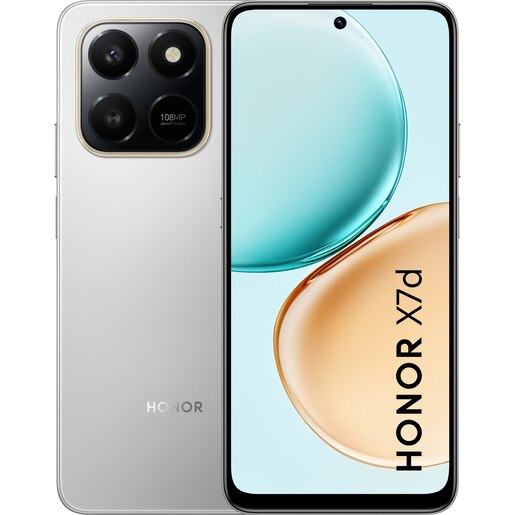 Telefon HONOR X7d, 128GB, 6GB RAM, Dual SIM, Meteor Silver Telefon HONOR X7d, 128GB, 6GB RAM, Dual SIM, Meteor Silver