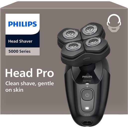 Aparat de ras pentru cap PHILIPS Pro Series 5000 HS5980/15, autonomie 60 min, 4 elemente de ras, negru Aparat de ras pentru cap PHILIPS Pro Series 5000 HS5980/15, autonomie 60 min, 4 elemente de ras, negru