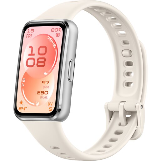 Bratara fitness HUAWEI Band 11, Android /iOS, White Fluoroelastomer Strap Bratara fitness HUAWEI Band 11, Android /iOS, White Fluoroelastomer Strap