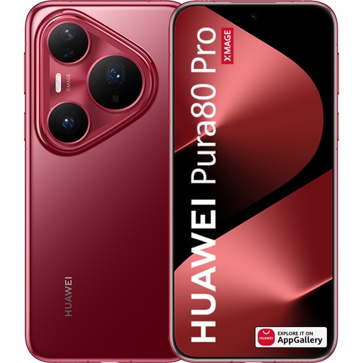 Telefon HUAWEI Pura 80 Pro, 512GB, 12GB RAM, Dual SIM, Glazed Red Telefon HUAWEI Pura 80 Pro, 512GB, 12GB RAM, Dual SIM, Glazed Red