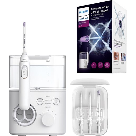 Irigator bucal PHILIPS Sonicare 7000 HX3911/40, 10 viteze, 4 capete, alb Irigator bucal PHILIPS Sonicare 7000 HX3911/40, 10 viteze, 4 capete, alb