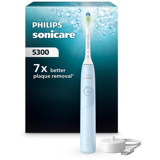 Periuta de dinti electrica PHILIPS Sonicare 5300 HX7106/01, 62000 miscari/min, 1 program, 1 capat, albastru deschis Periuta de dinti electrica PHILIPS Sonicare 5300 HX7106/01, 62000 miscari/min, 1 program, 1 capat, albastru deschis