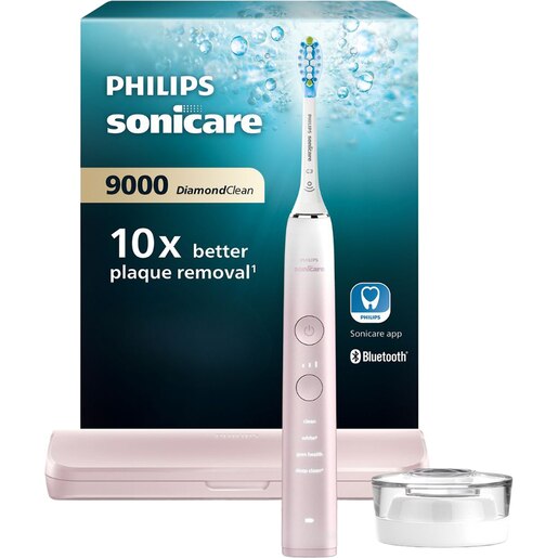 Periuta de dinti electrica PHILIPS Sonicare DiamondClean Series 9000 HX9911/84, 62000 miscari/min, 4 programe, 1 capat, roz Periuta de dinti electrica PHILIPS Sonicare DiamondClean Series 9000 HX9911/84, 62000 miscari/min, 4 programe, 1 capat, roz