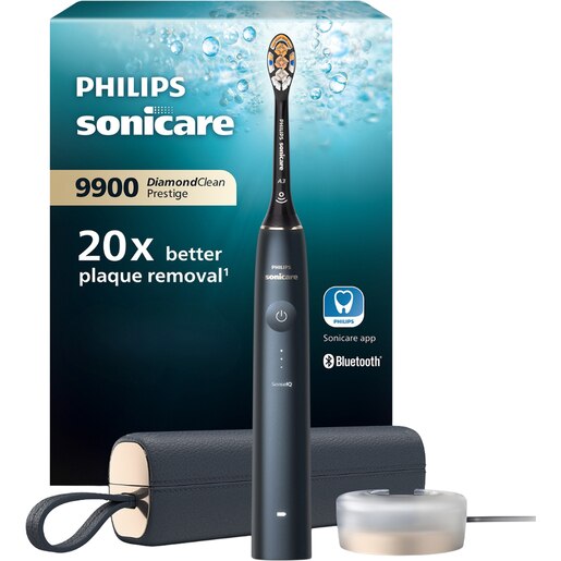 Periuta de dinti electrica PHILIPS Sonicare Prestige 9900 HX9992/12, 5 programe, 62000 miscari/min, 1 capat, Midnight Blue Periuta de dinti electrica PHILIPS Sonicare Prestige 9900 HX9992/12, 5 programe, 62000 miscari/min, 1 capat, Midnight Blue