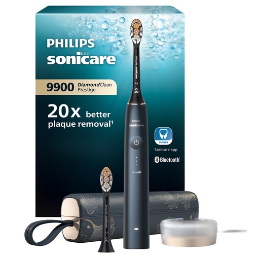 Periuta de dinti electrica PHILIPS Sonicare Prestige 9900 HX9992/42, 62000 miscari/min, 5 programe, 2 capete A3 Premium All in-One, Midnight Blue Periuta de dinti electrica PHILIPS Sonicare Prestige 9900 HX9992/42, 62000 miscari/min, 5 programe, 2 capete A3 Premium All in-One, Midnight Blue