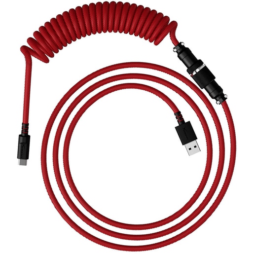 Cablu USB-C la USB-A HYPERX, 1.4m, rosu-negru Cablu USB-C la USB-A HYPERX, 1.4m, rosu-negru