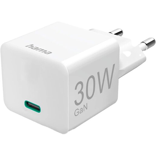 Incarcator retea HAMA 201998, 1xUSB-C, Power Delivery (PD), 30W, alb Incarcator retea HAMA 201998, 1xUSB-C, Power Delivery (PD), 30W, alb