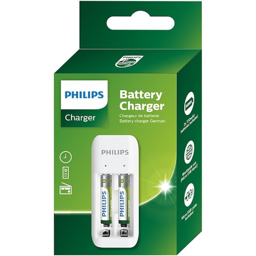 Incarcator acumulatori PHILIPS SCB2070NB/00, 2 acumulatori AA/AAA, 700mAh Incarcator acumulatori PHILIPS SCB2070NB/00, 2 acumulatori AA/AAA, 700mAh